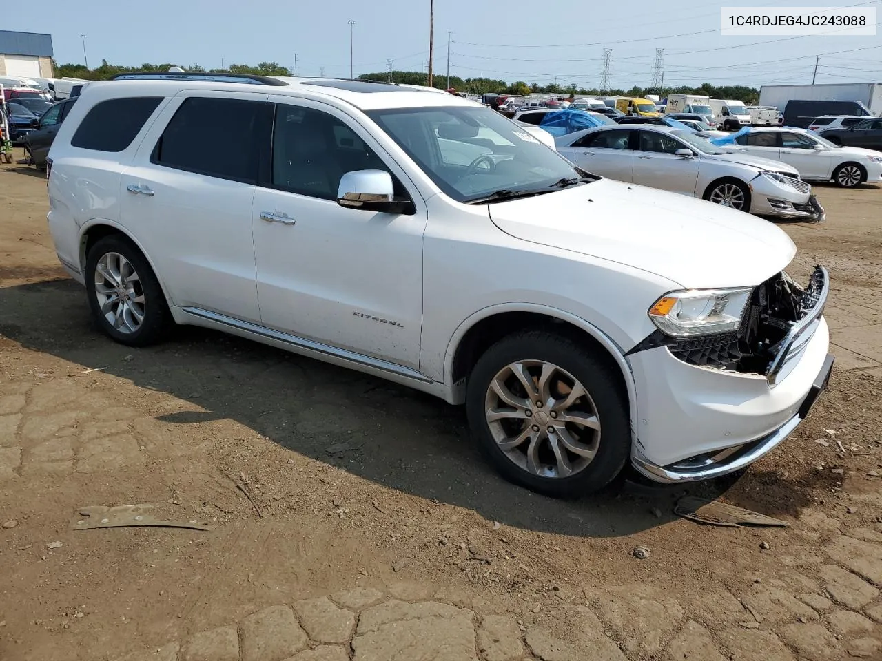 2018 Dodge Durango Citadel VIN: 1C4RDJEG4JC243088 Lot: 69965114