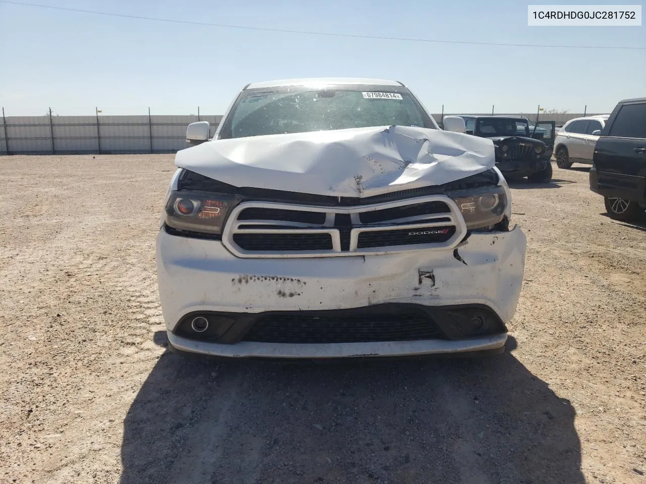 1C4RDHDG0JC281752 2018 Dodge Durango Gt