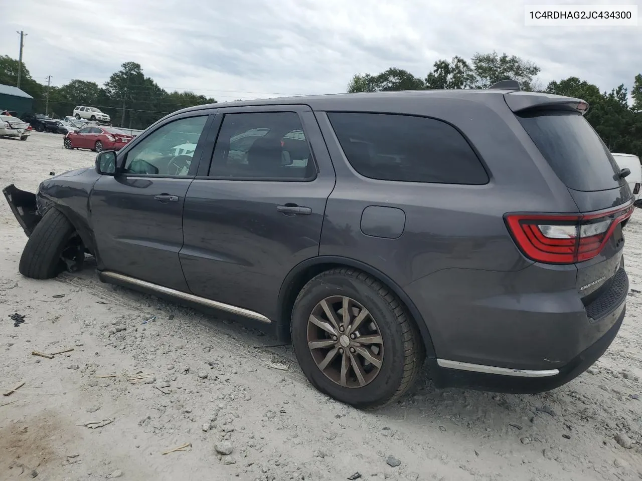 2018 Dodge Durango Sxt VIN: 1C4RDHAG2JC434300 Lot: 70641224