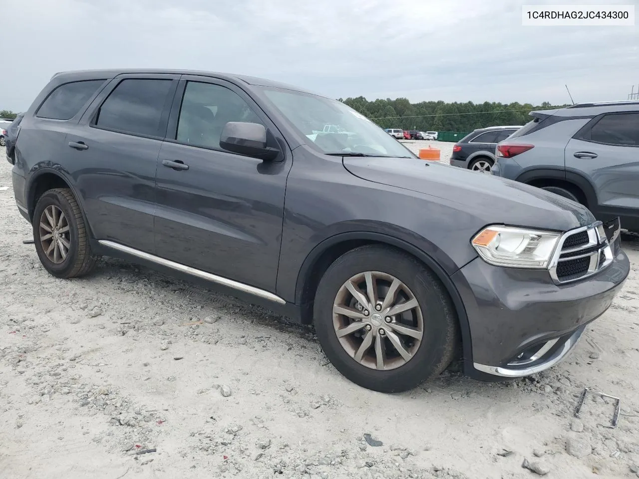 2018 Dodge Durango Sxt VIN: 1C4RDHAG2JC434300 Lot: 70641224