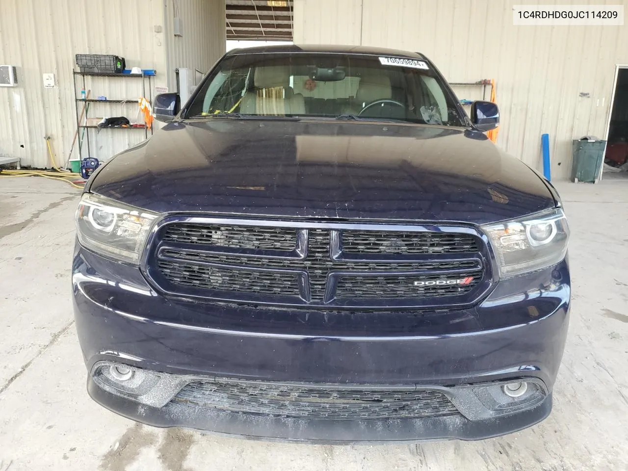 2018 Dodge Durango Gt VIN: 1C4RDHDG0JC114209 Lot: 70659894