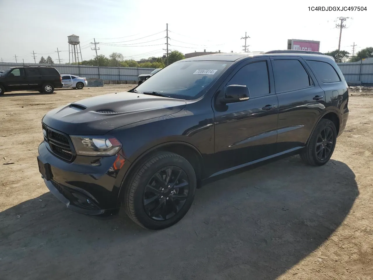 2018 Dodge Durango Gt VIN: 1C4RDJDGXJC497504 Lot: 70867014