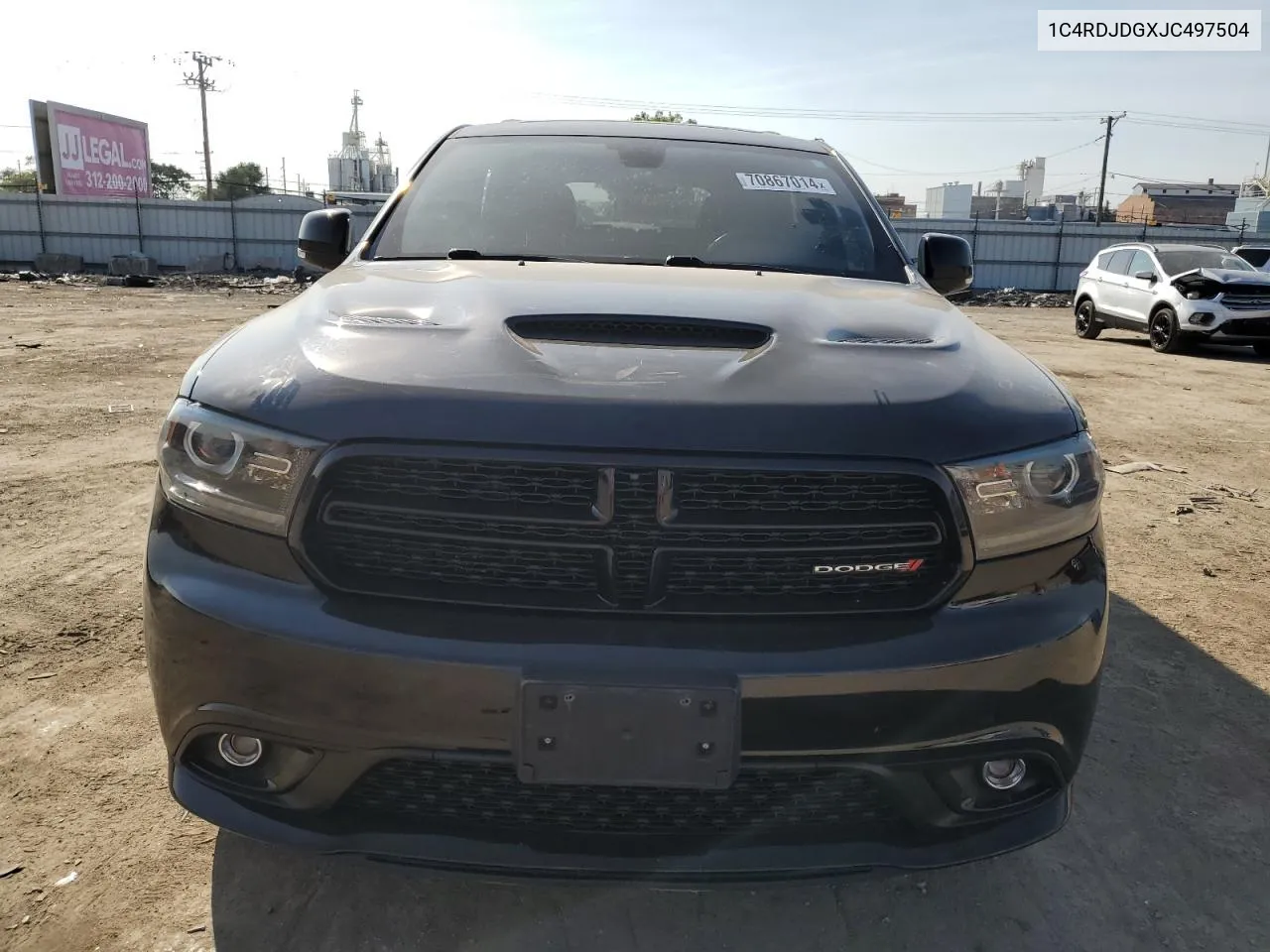 2018 Dodge Durango Gt VIN: 1C4RDJDGXJC497504 Lot: 70867014