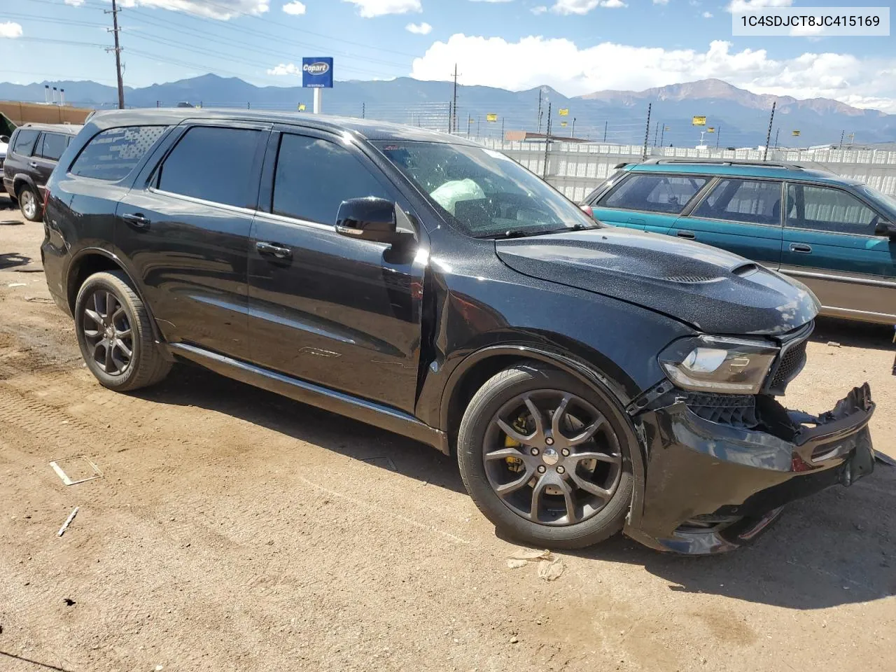 2018 Dodge Durango R/T VIN: 1C4SDJCT8JC415169 Lot: 71275964