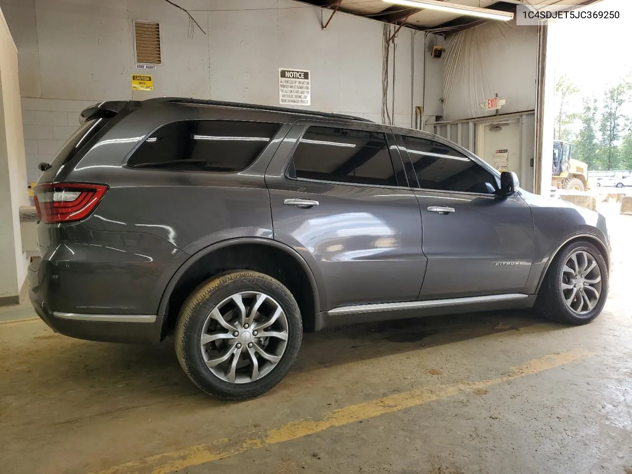 2018 Dodge Durango Citadel VIN: 1C4SDJET5JC369250 Lot: 71709494