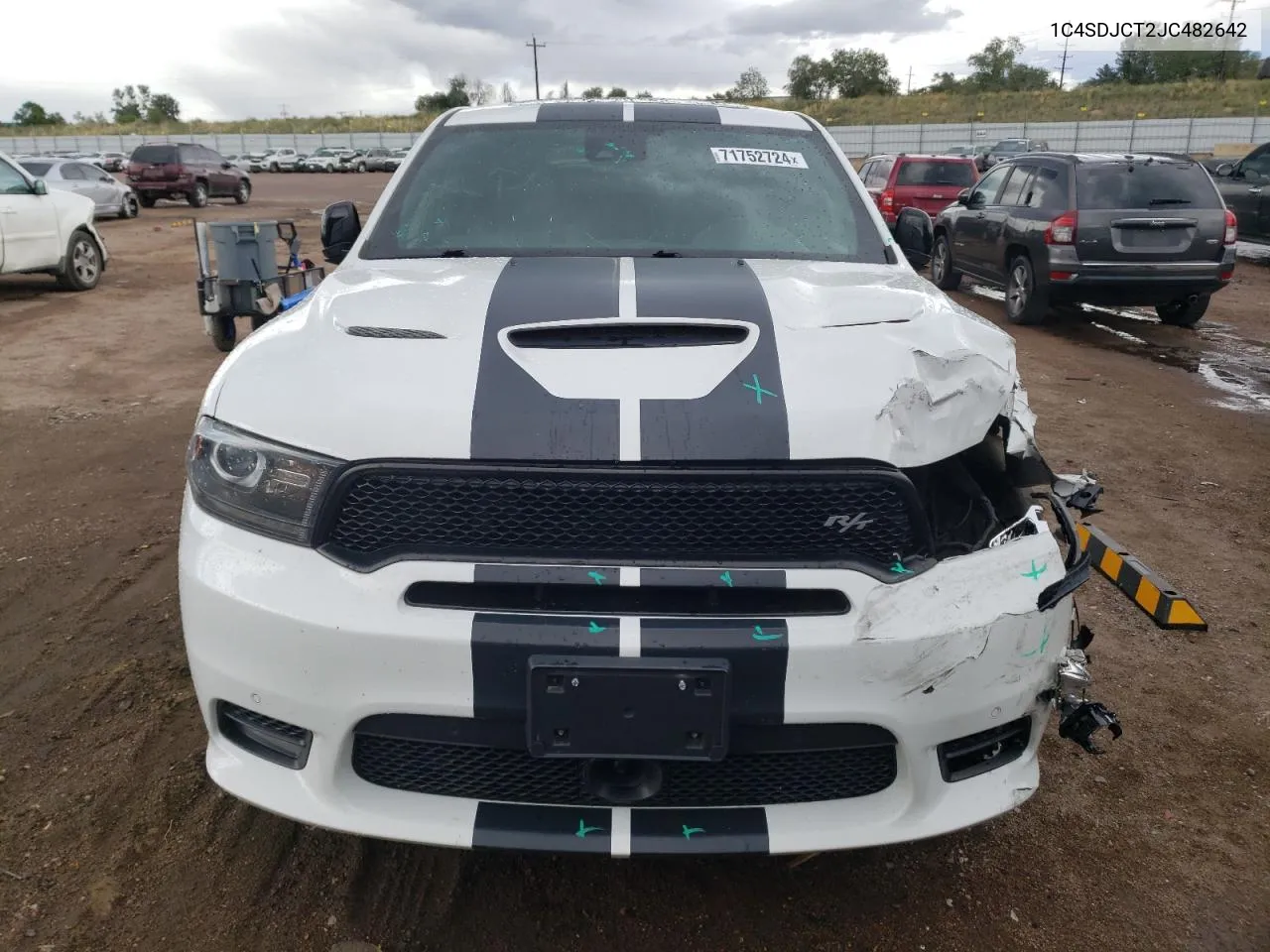 2018 Dodge Durango R/T VIN: 1C4SDJCT2JC482642 Lot: 71752724