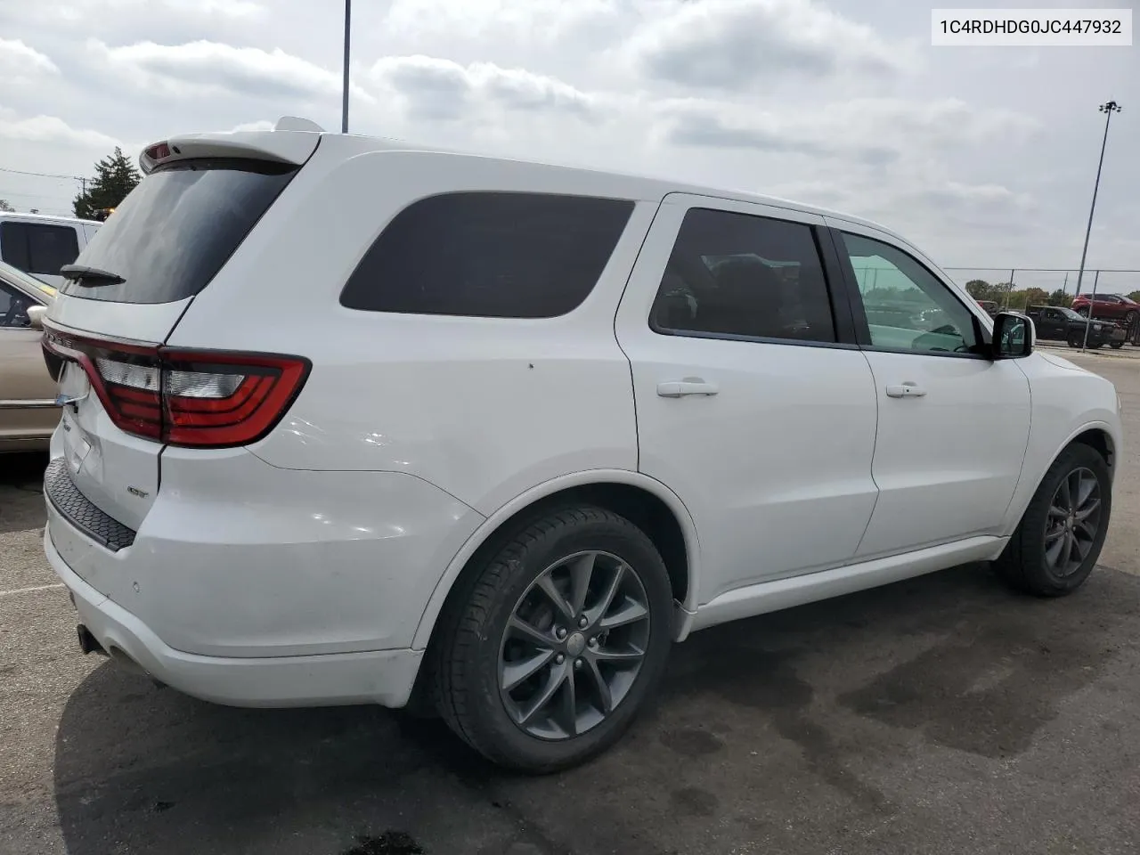 2018 Dodge Durango Gt VIN: 1C4RDHDG0JC447932 Lot: 72520624