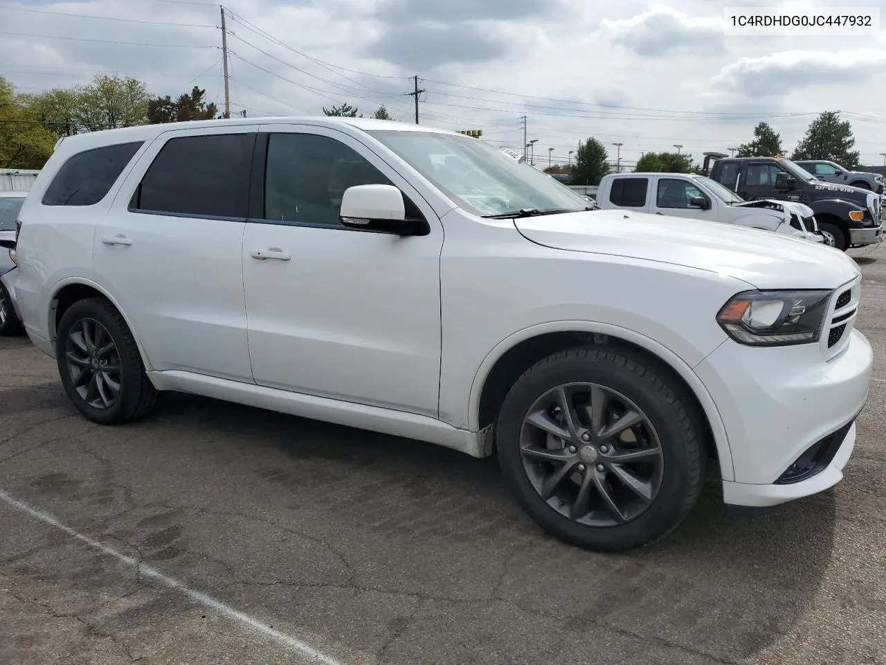 2018 Dodge Durango Gt VIN: 1C4RDHDG0JC447932 Lot: 72520624