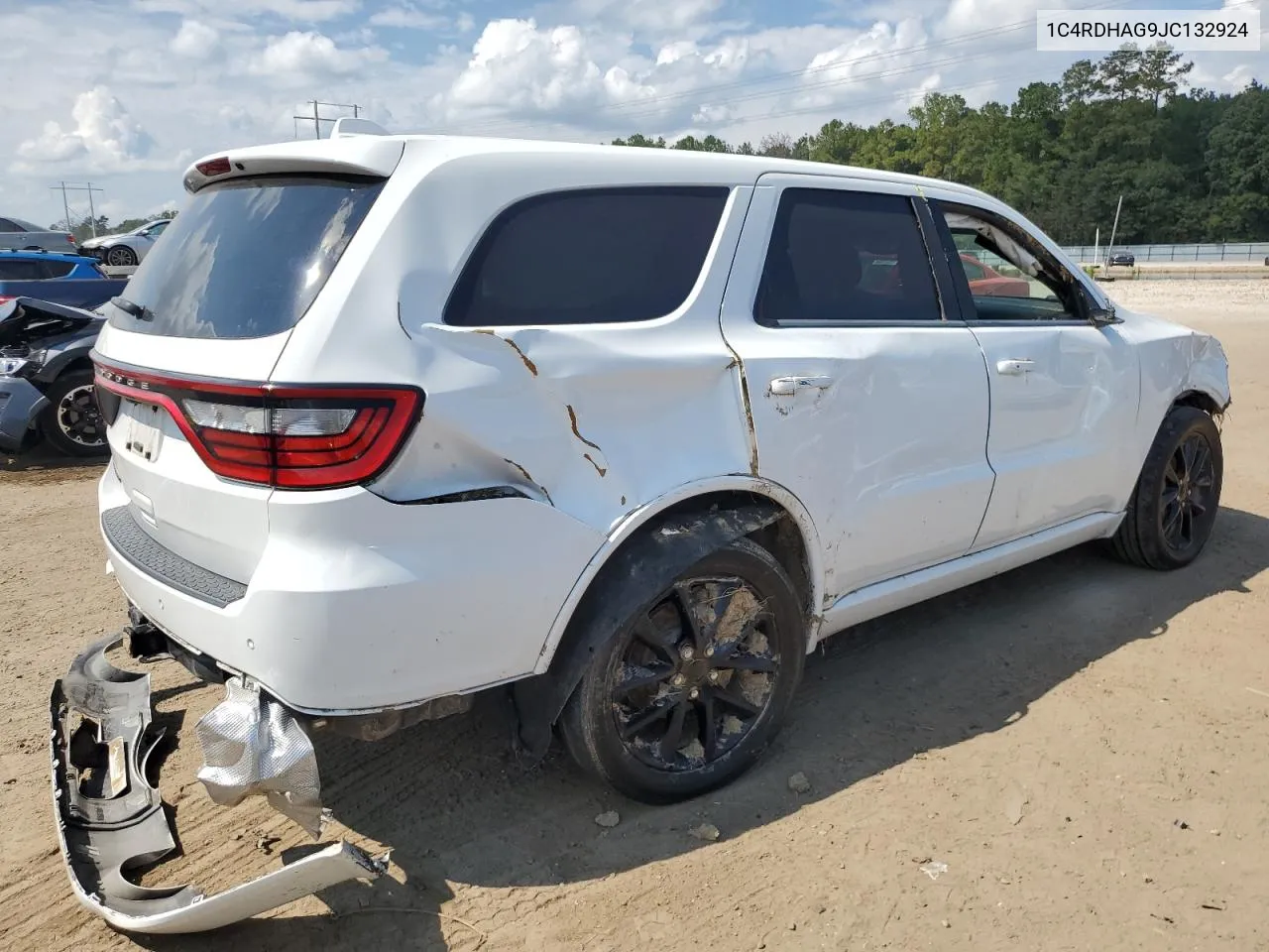 2018 Dodge Durango Sxt VIN: 1C4RDHAG9JC132924 Lot: 72832544