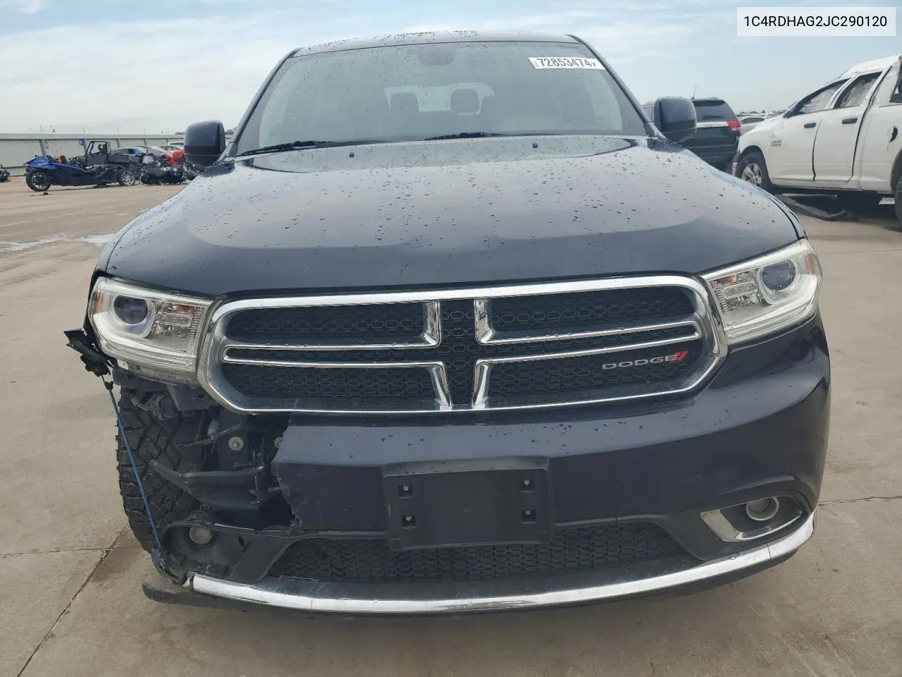 2018 Dodge Durango Sxt VIN: 1C4RDHAG2JC290120 Lot: 72853474