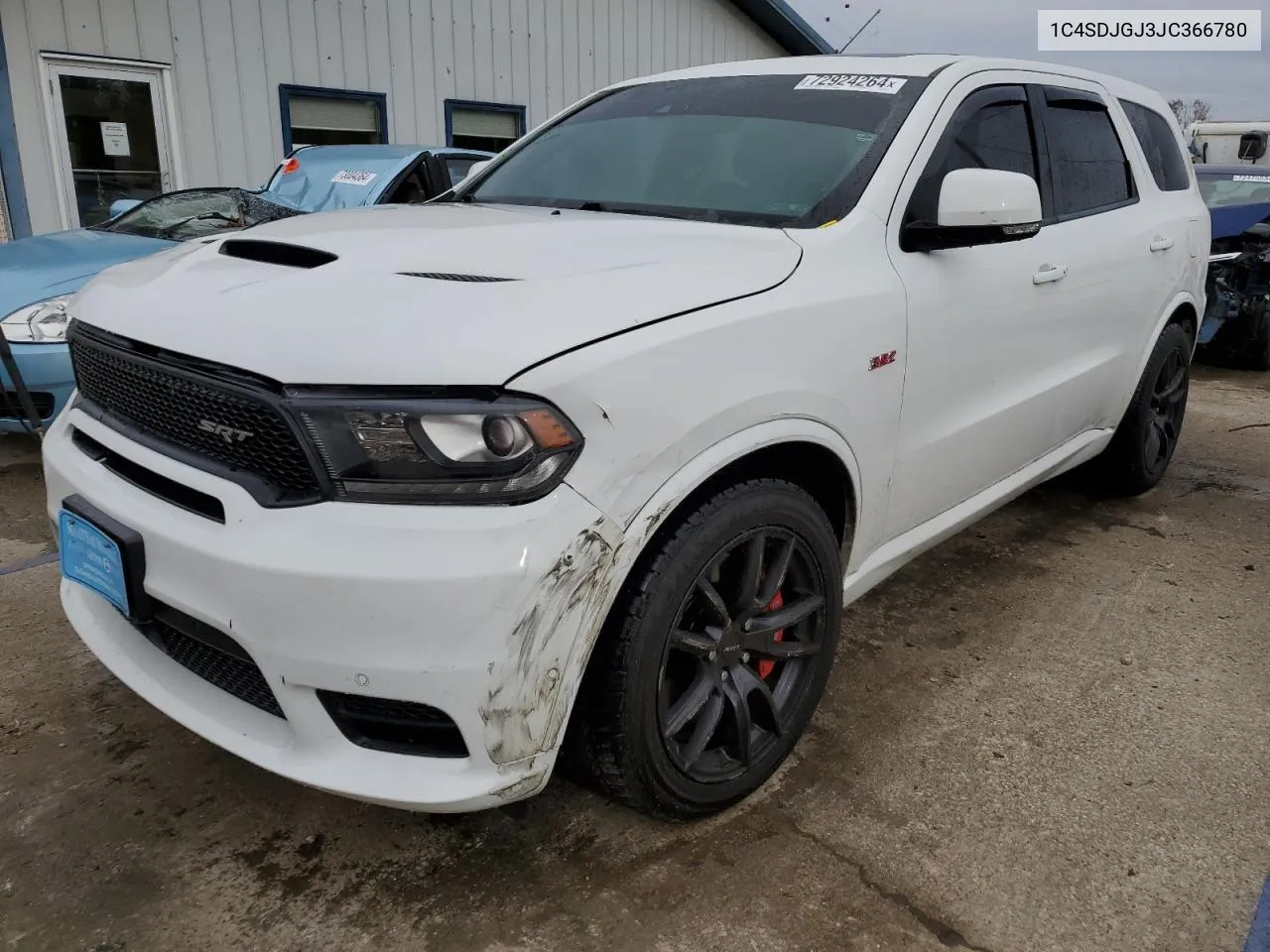 2018 Dodge Durango Srt VIN: 1C4SDJGJ3JC366780 Lot: 72924264