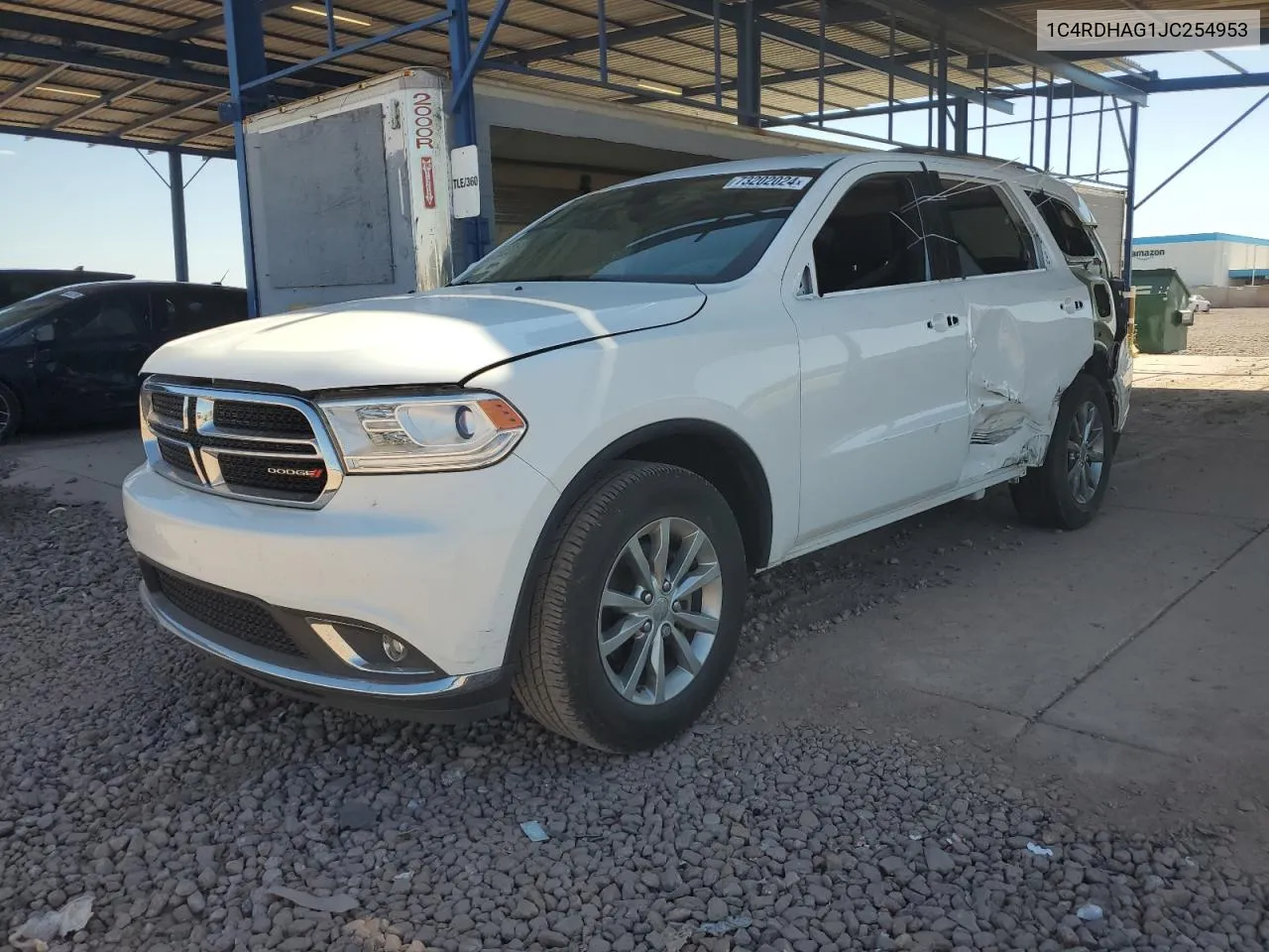 2018 Dodge Durango Sxt VIN: 1C4RDHAG1JC254953 Lot: 73202024