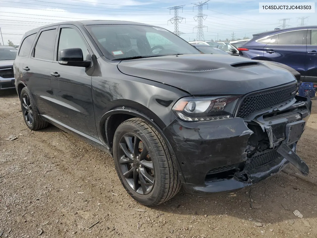 2018 Dodge Durango R/T VIN: 1C4SDJCT2JC443503 Lot: 73230964