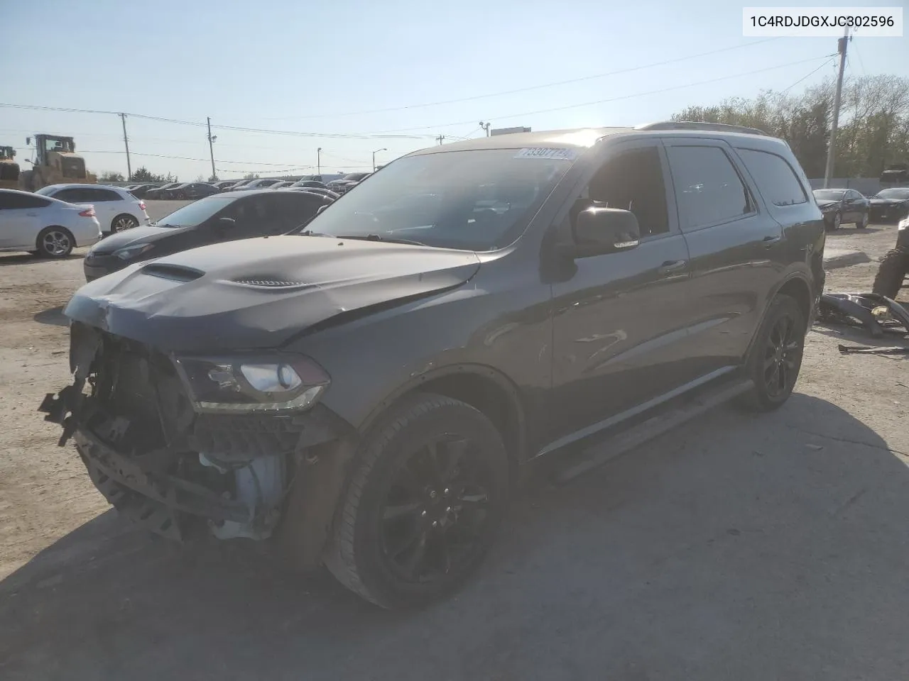 2018 Dodge Durango Gt VIN: 1C4RDJDGXJC302596 Lot: 73307774