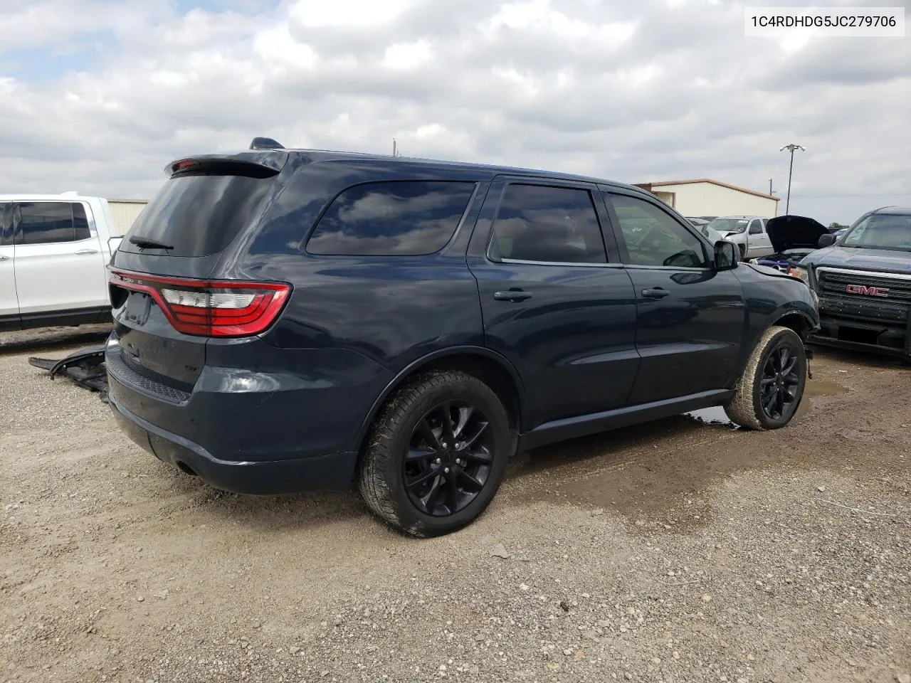 2018 Dodge Durango Gt VIN: 1C4RDHDG5JC279706 Lot: 73334084