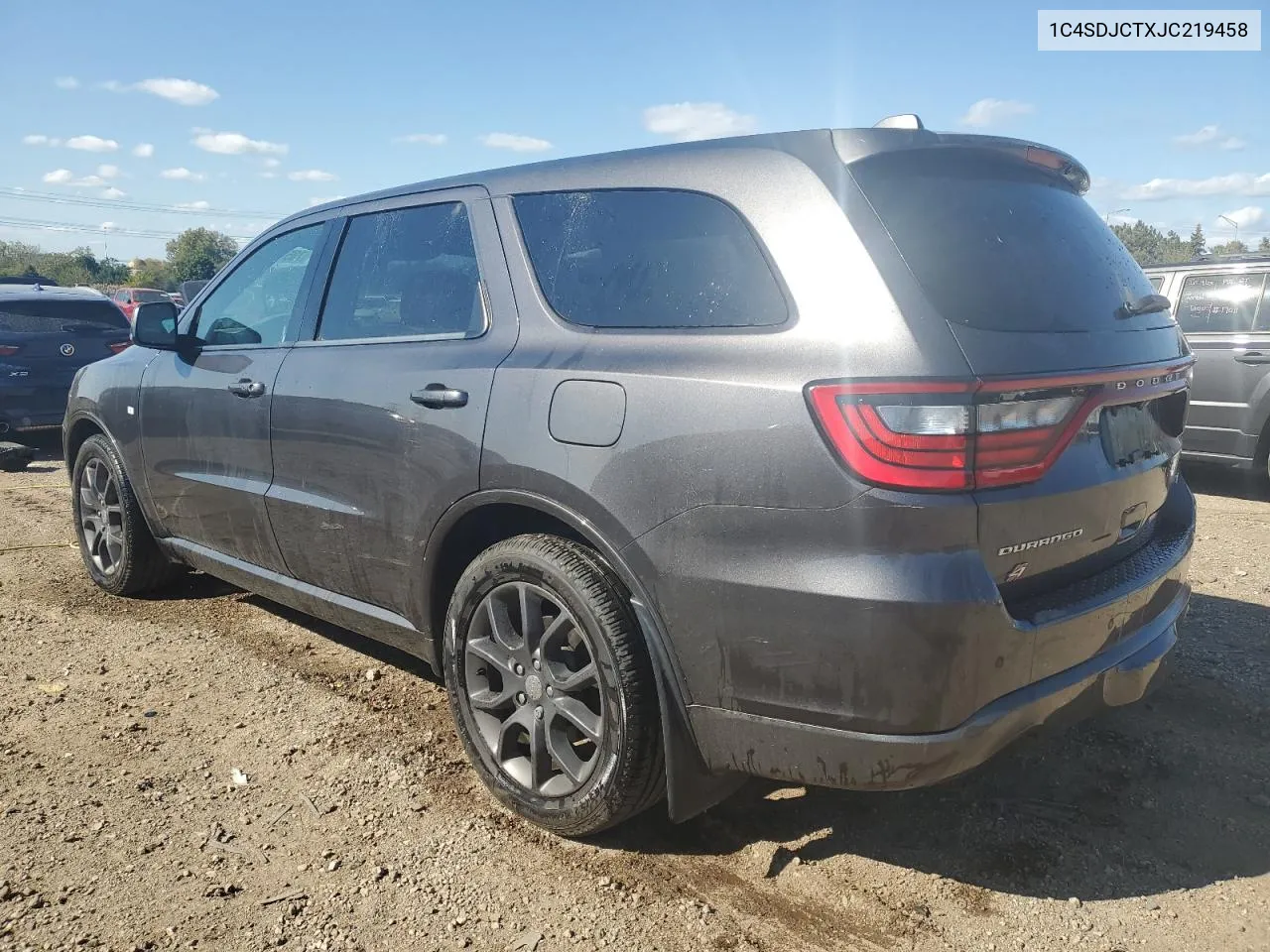 2018 Dodge Durango R/T VIN: 1C4SDJCTXJC219458 Lot: 73514384