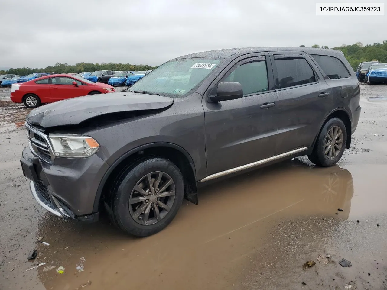 2018 Dodge Durango Sxt VIN: 1C4RDJAG6JC359723 Lot: 73528424