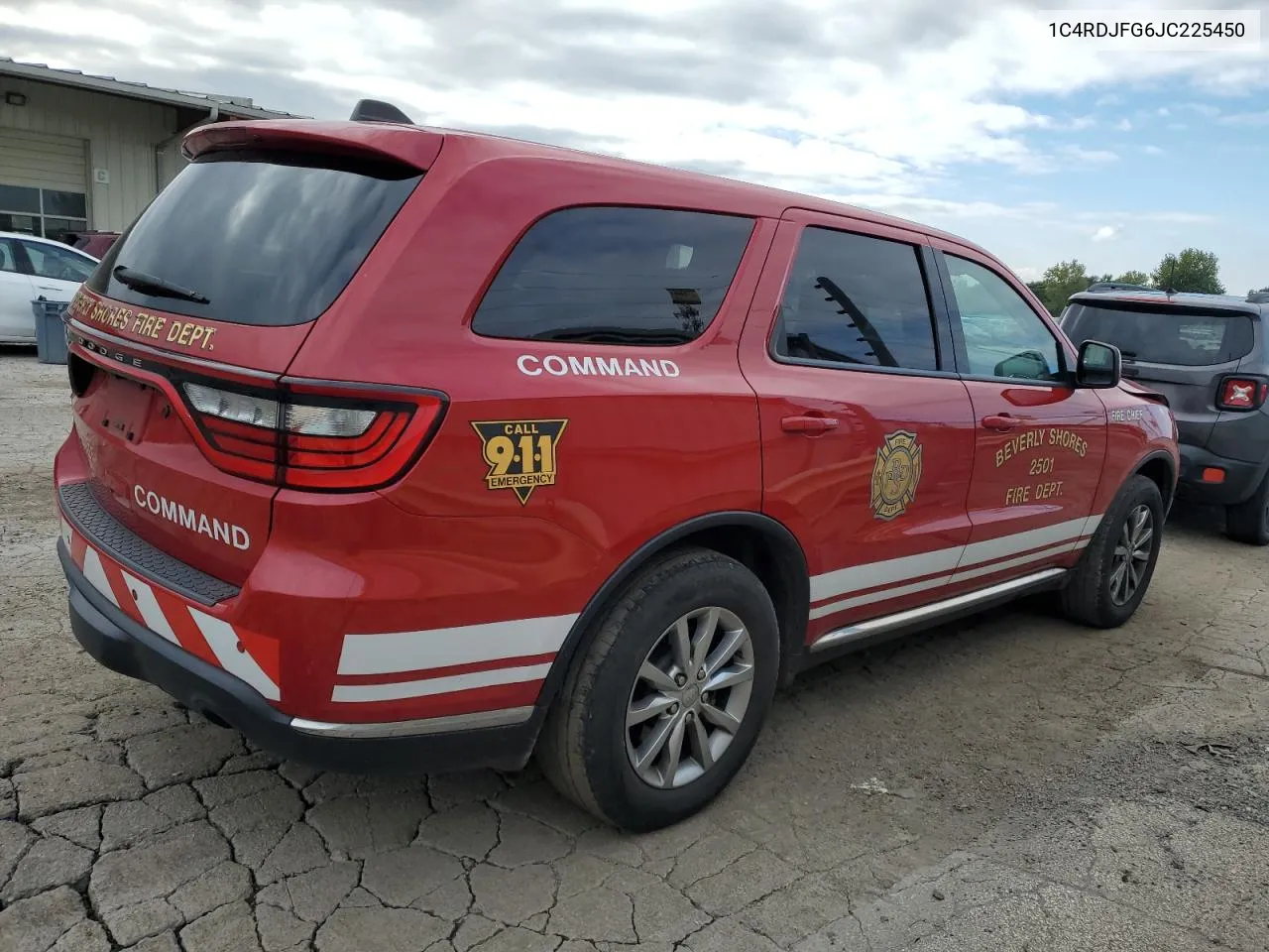 2018 Dodge Durango Ssv VIN: 1C4RDJFG6JC225450 Lot: 73559514