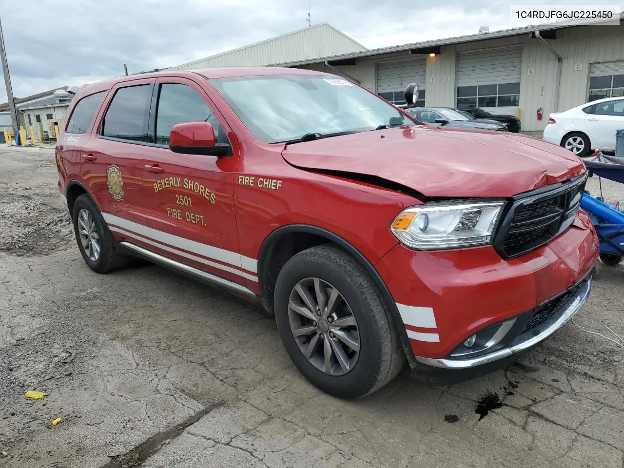 2018 Dodge Durango Ssv VIN: 1C4RDJFG6JC225450 Lot: 73559514