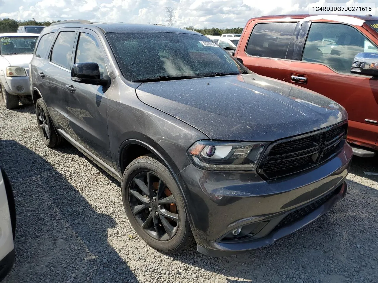 2018 Dodge Durango Gt VIN: 1C4RDJDG7JC271615 Lot: 73893454