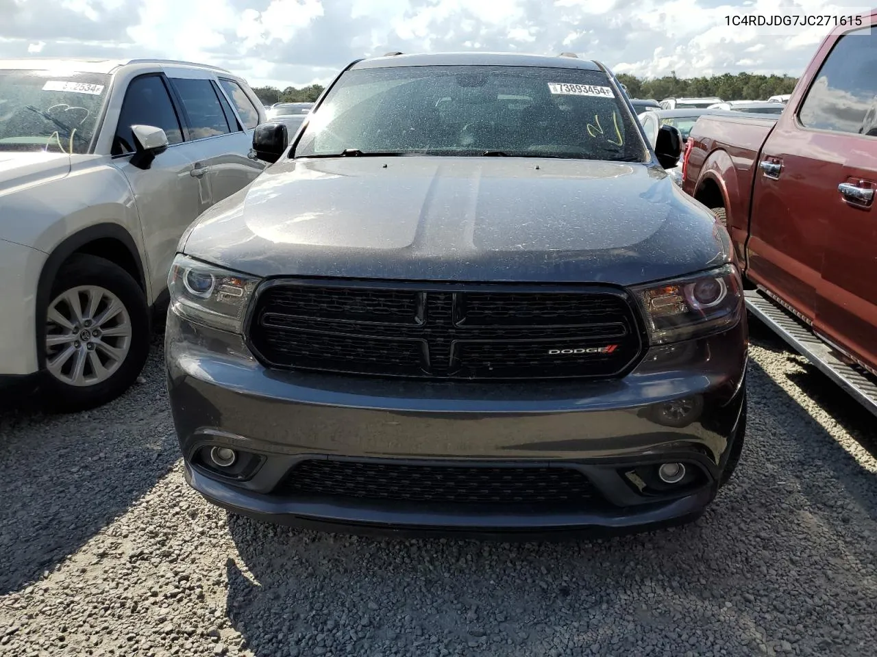 2018 Dodge Durango Gt VIN: 1C4RDJDG7JC271615 Lot: 73893454