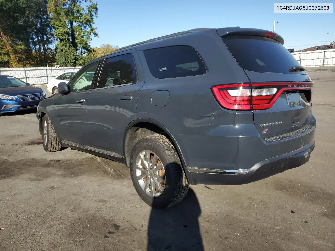 2018 Dodge Durango Sxt VIN: 1C4RDJAG5JC372608 Lot: 74504154