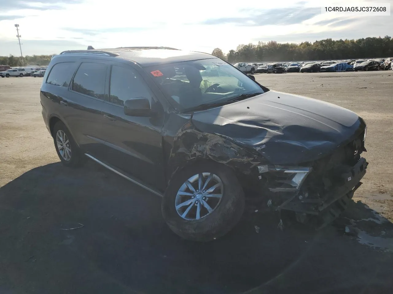 2018 Dodge Durango Sxt VIN: 1C4RDJAG5JC372608 Lot: 74504154