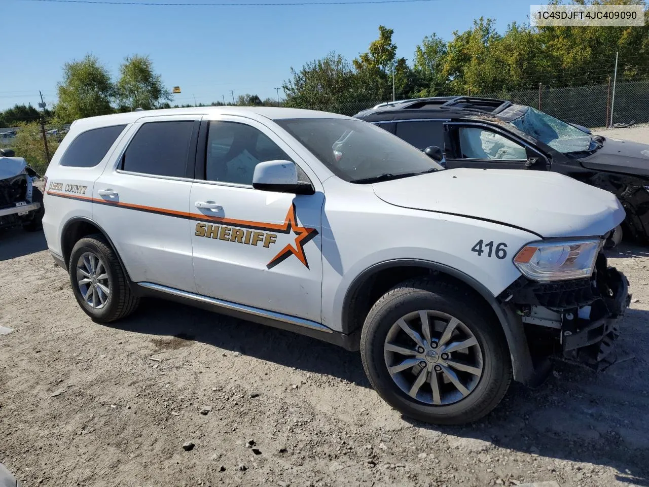 2018 Dodge Durango Ssv VIN: 1C4SDJFT4JC409090 Lot: 74636664