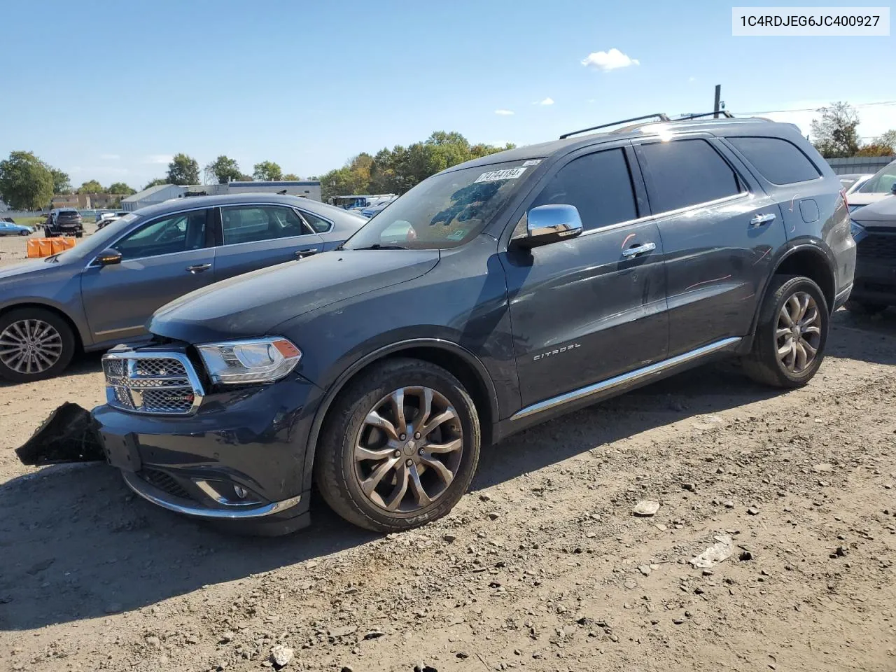 2018 Dodge Durango Citadel VIN: 1C4RDJEG6JC400927 Lot: 74744184