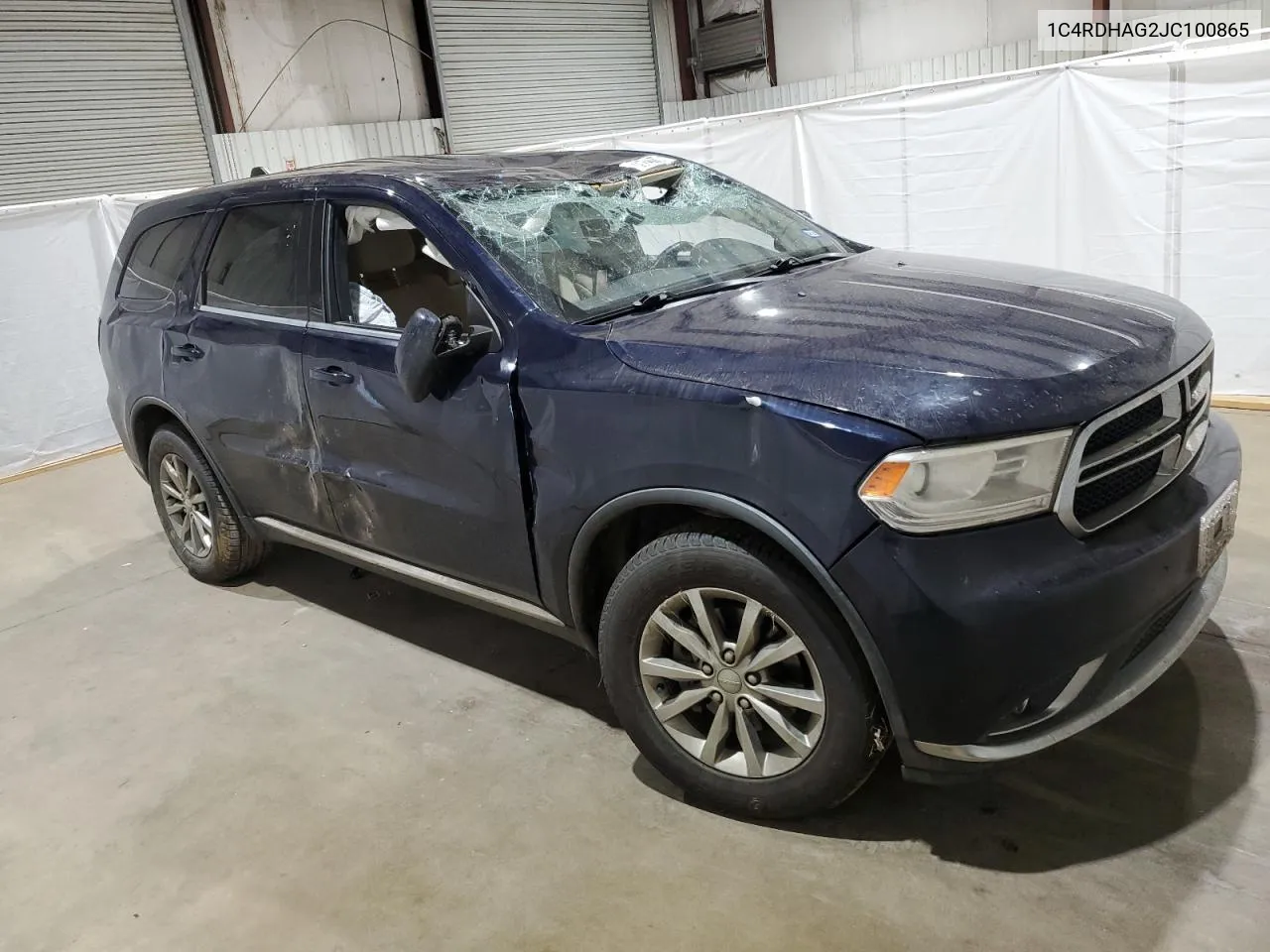 2018 Dodge Durango Sxt VIN: 1C4RDHAG2JC100865 Lot: 75027714