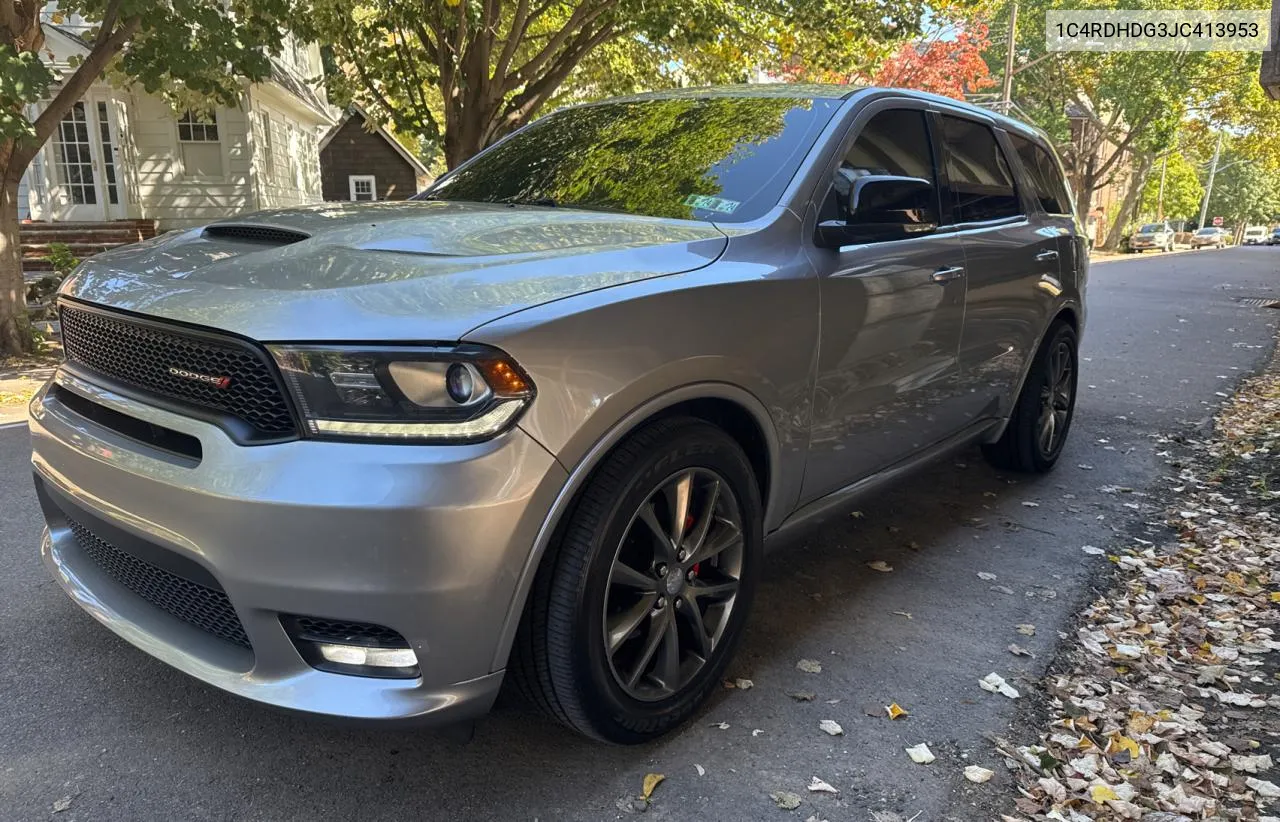 2018 Dodge Durango Gt VIN: 1C4RDHDG3JC413953 Lot: 75123124