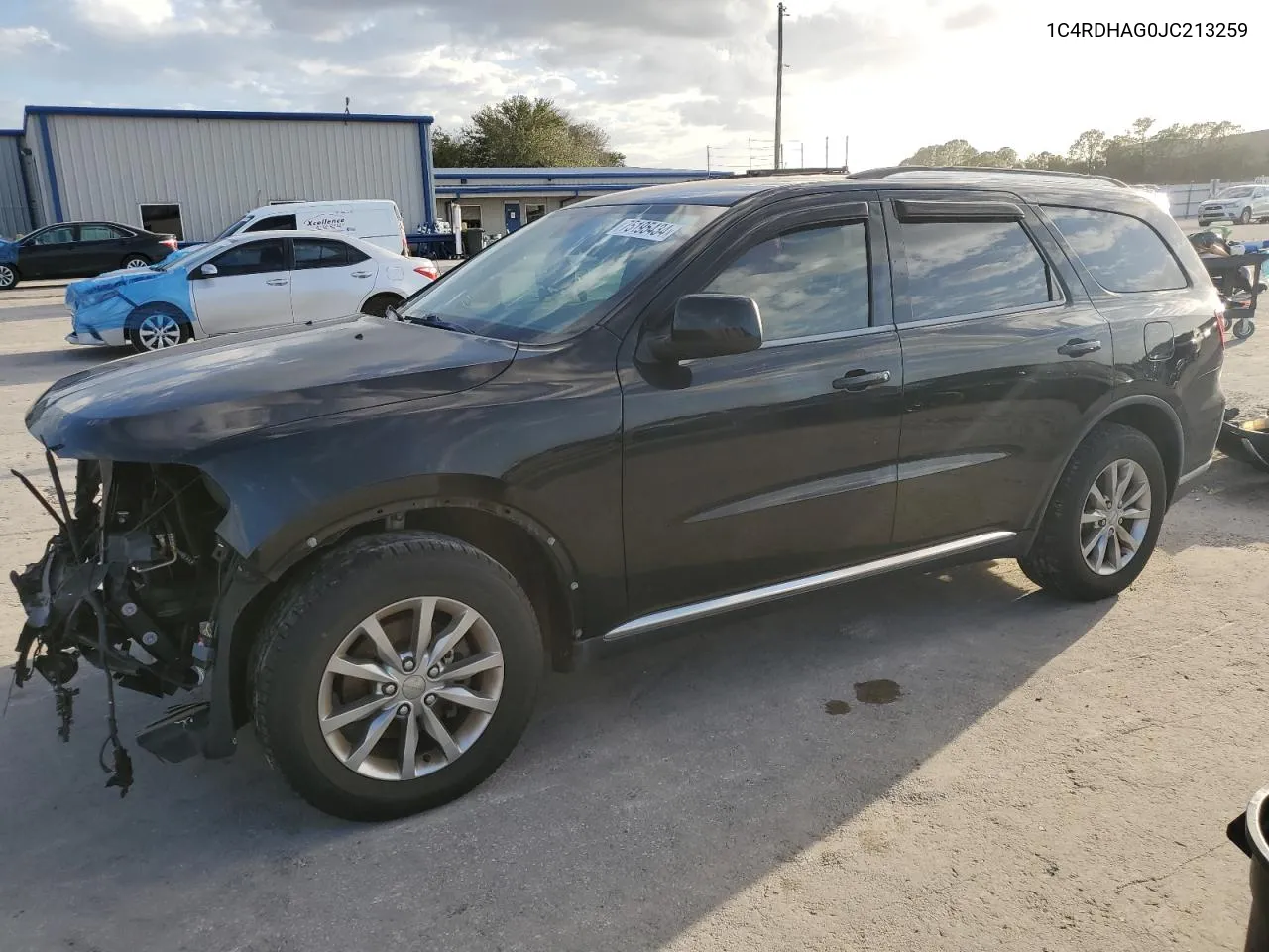 2018 Dodge Durango Sxt VIN: 1C4RDHAG0JC213259 Lot: 75195434