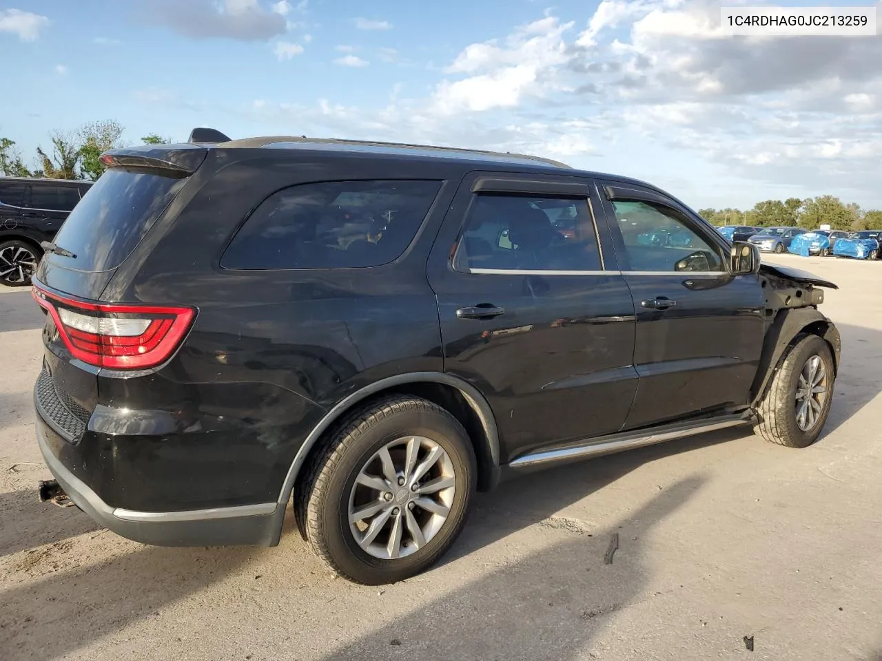 2018 Dodge Durango Sxt VIN: 1C4RDHAG0JC213259 Lot: 75195434