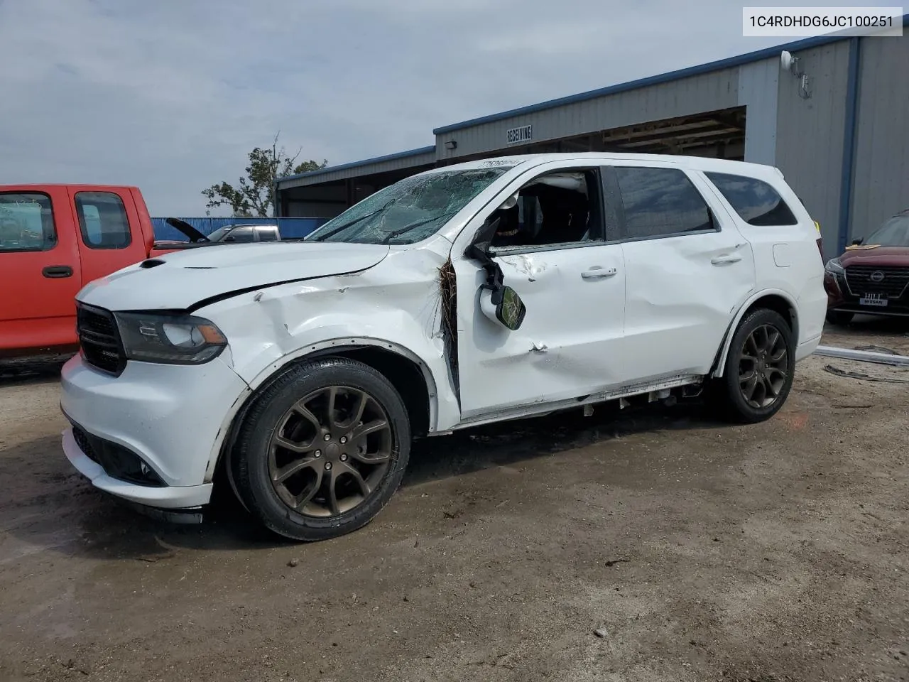 2018 Dodge Durango Gt VIN: 1C4RDHDG6JC100251 Lot: 75260054