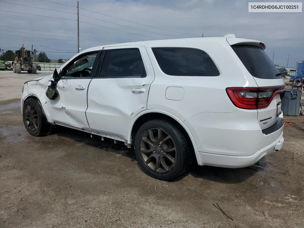 2018 Dodge Durango Gt VIN: 1C4RDHDG6JC100251 Lot: 75260054