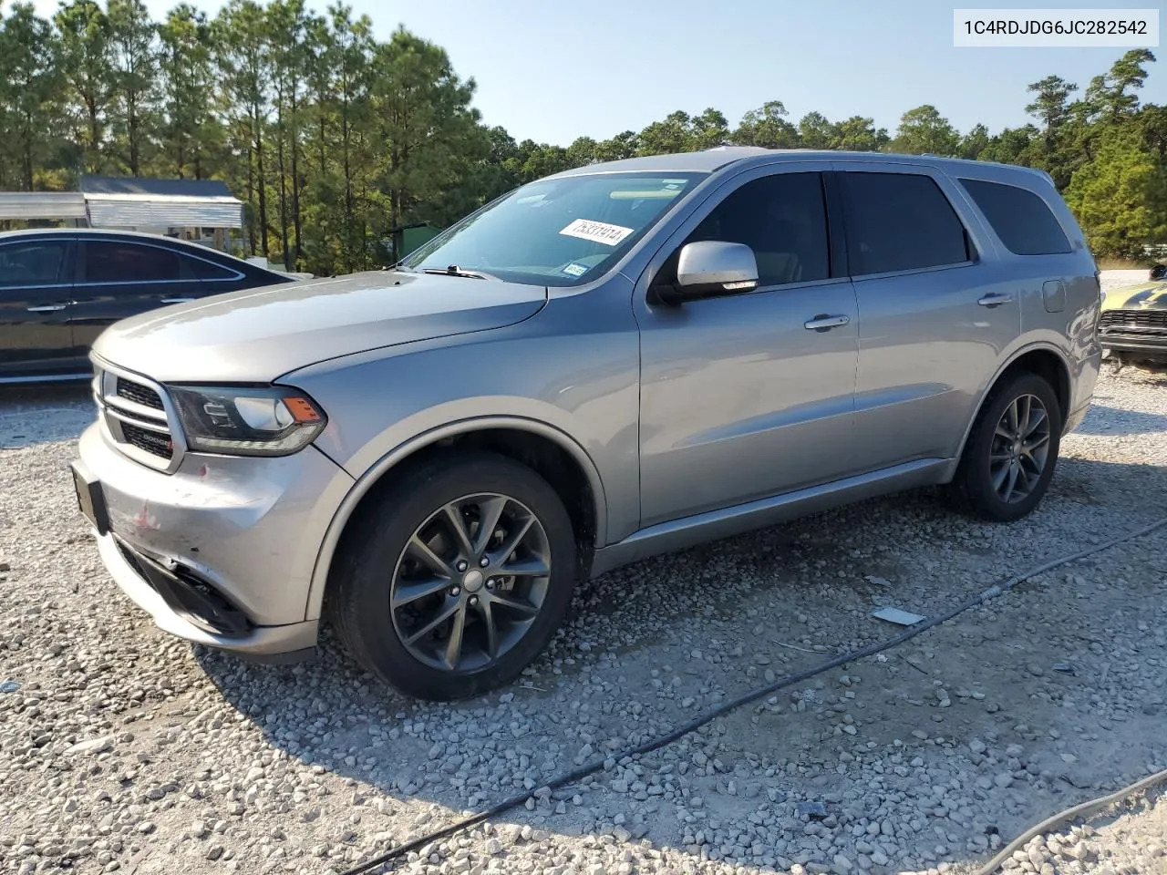 2018 Dodge Durango Gt VIN: 1C4RDJDG6JC282542 Lot: 75331914