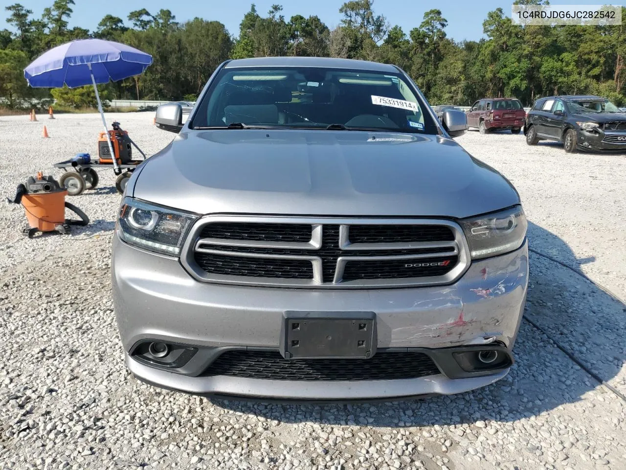 2018 Dodge Durango Gt VIN: 1C4RDJDG6JC282542 Lot: 75331914