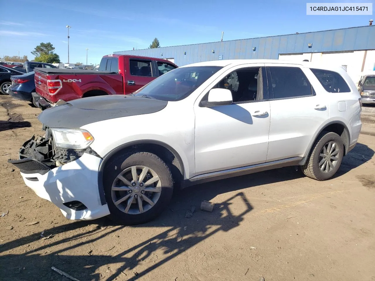 2018 Dodge Durango Sxt VIN: 1C4RDJAG1JC415471 Lot: 75684574