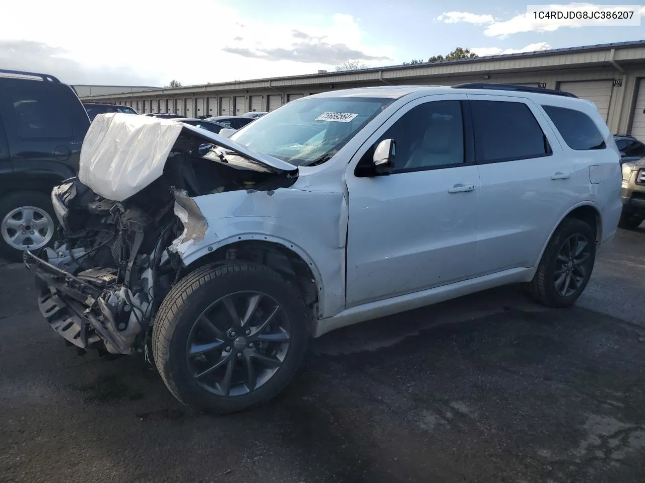 2018 Dodge Durango Gt VIN: 1C4RDJDG8JC386207 Lot: 75689564