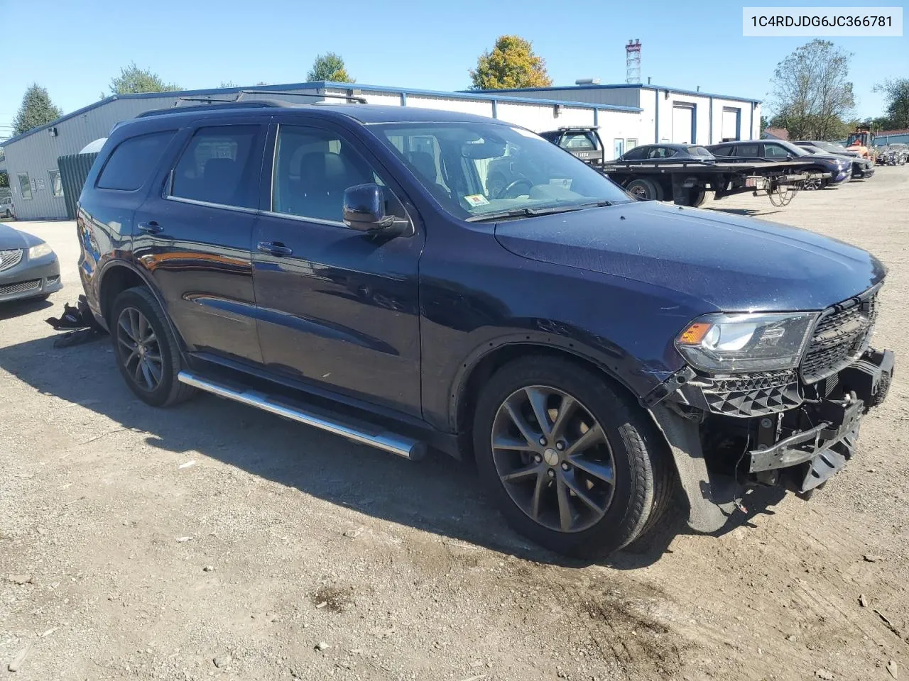 2018 Dodge Durango Gt VIN: 1C4RDJDG6JC366781 Lot: 75832354