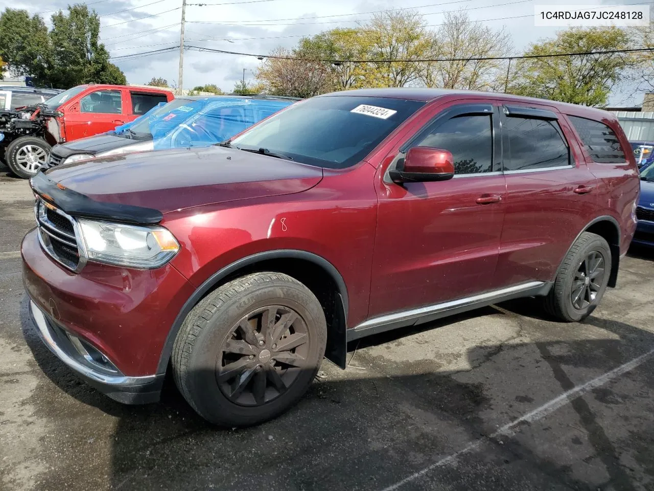 2018 Dodge Durango Sxt VIN: 1C4RDJAG7JC248128 Lot: 76044324