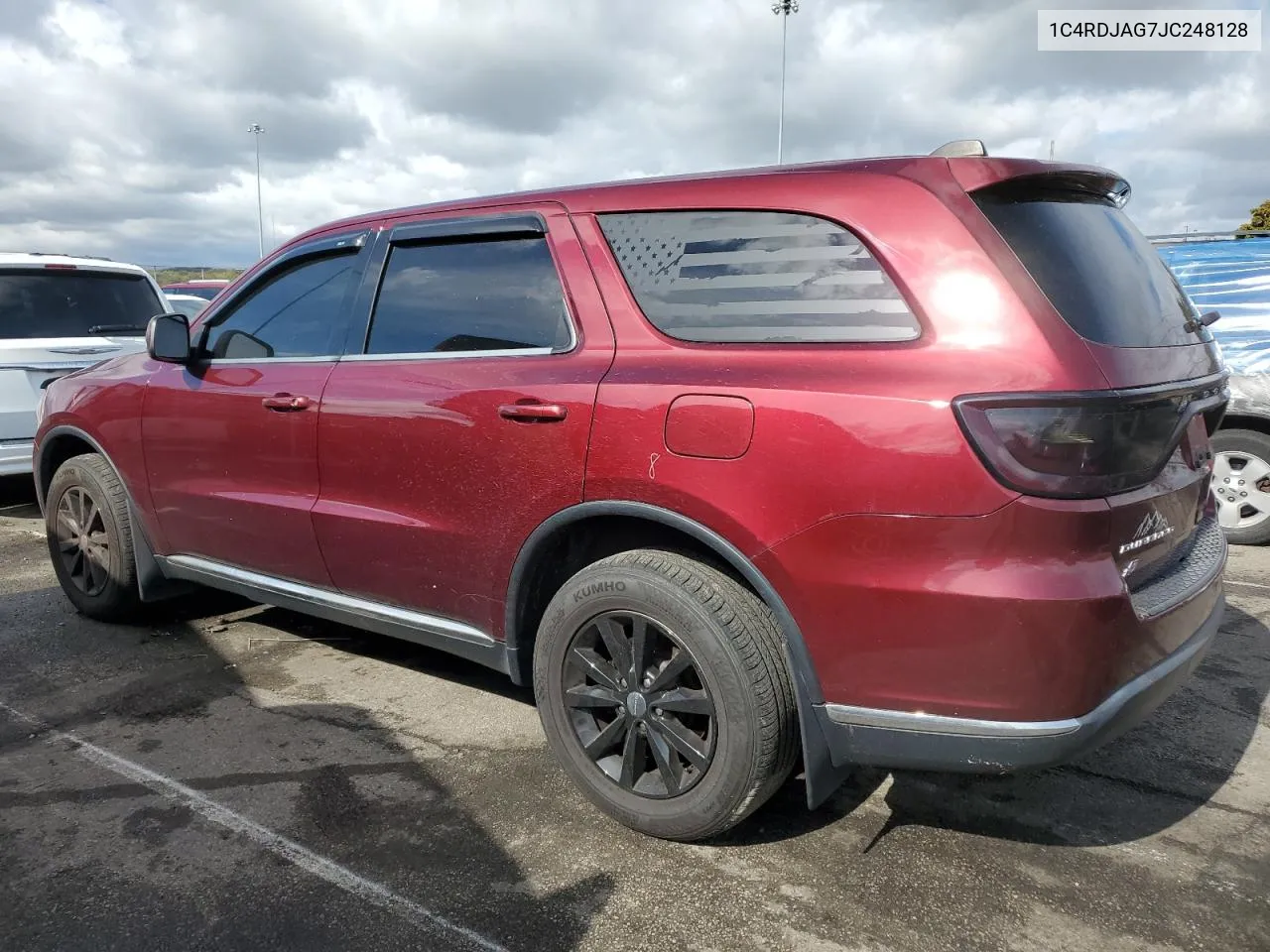 2018 Dodge Durango Sxt VIN: 1C4RDJAG7JC248128 Lot: 76044324