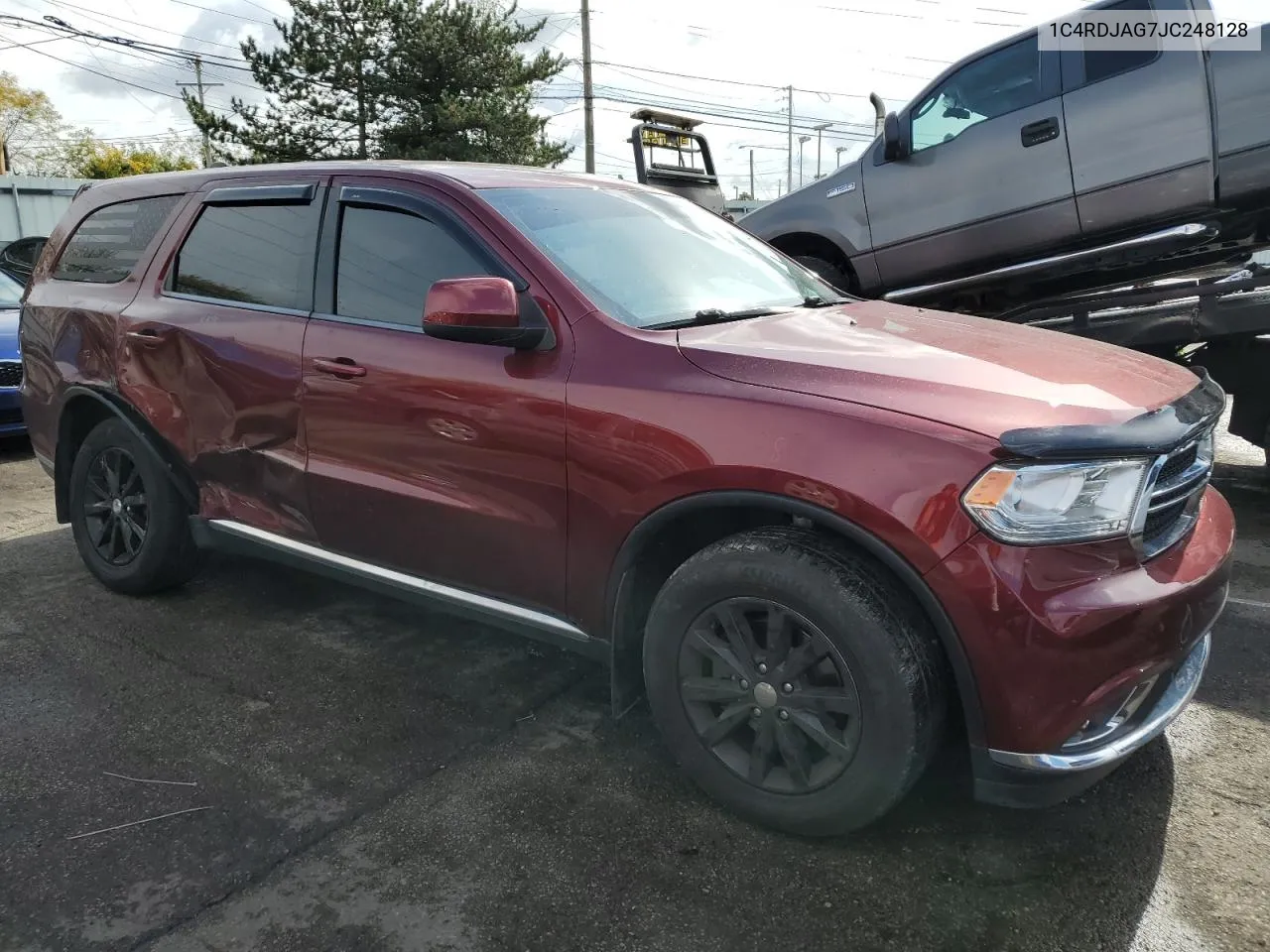 2018 Dodge Durango Sxt VIN: 1C4RDJAG7JC248128 Lot: 76044324