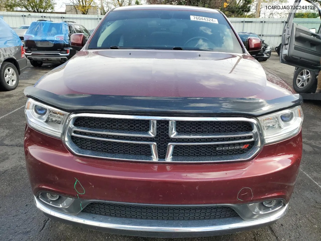 2018 Dodge Durango Sxt VIN: 1C4RDJAG7JC248128 Lot: 76044324