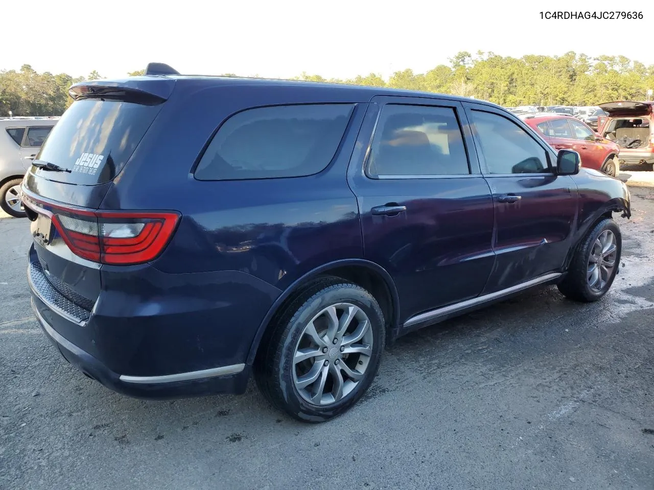 2018 Dodge Durango Sxt VIN: 1C4RDHAG4JC279636 Lot: 76151054