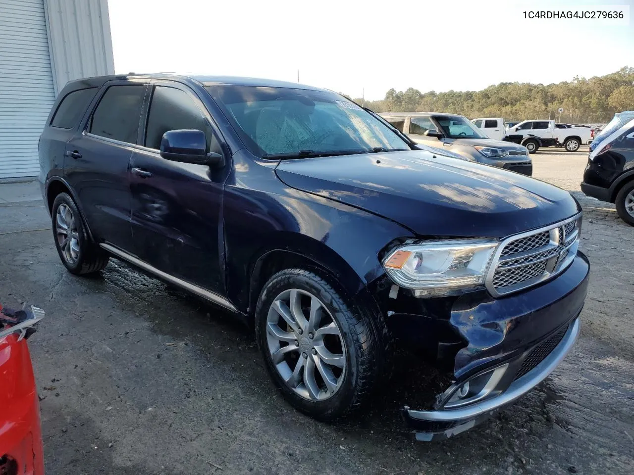 2018 Dodge Durango Sxt VIN: 1C4RDHAG4JC279636 Lot: 76151054