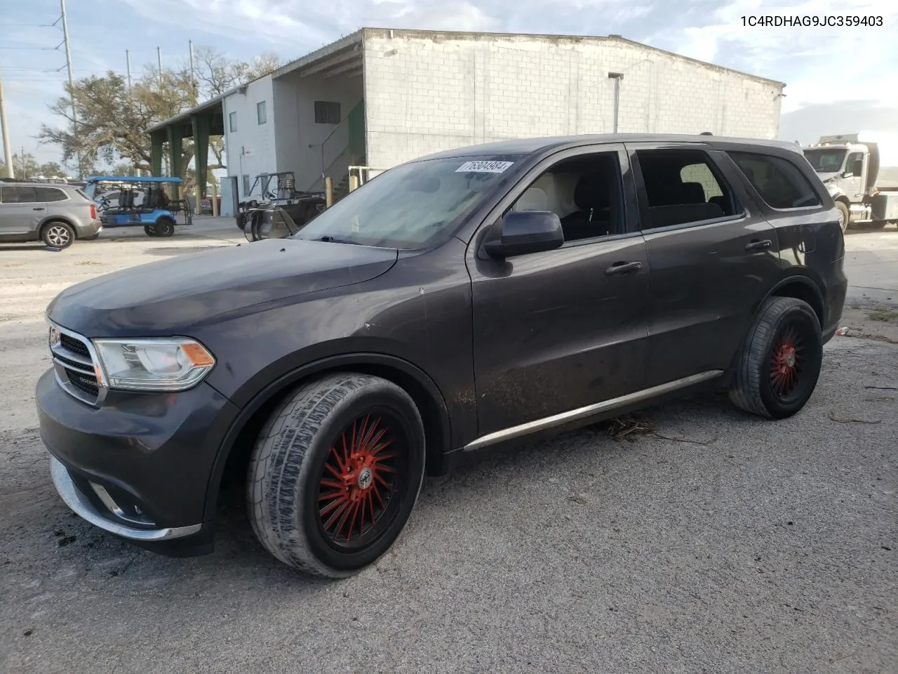 2018 Dodge Durango Sxt VIN: 1C4RDHAG9JC359403 Lot: 76304984