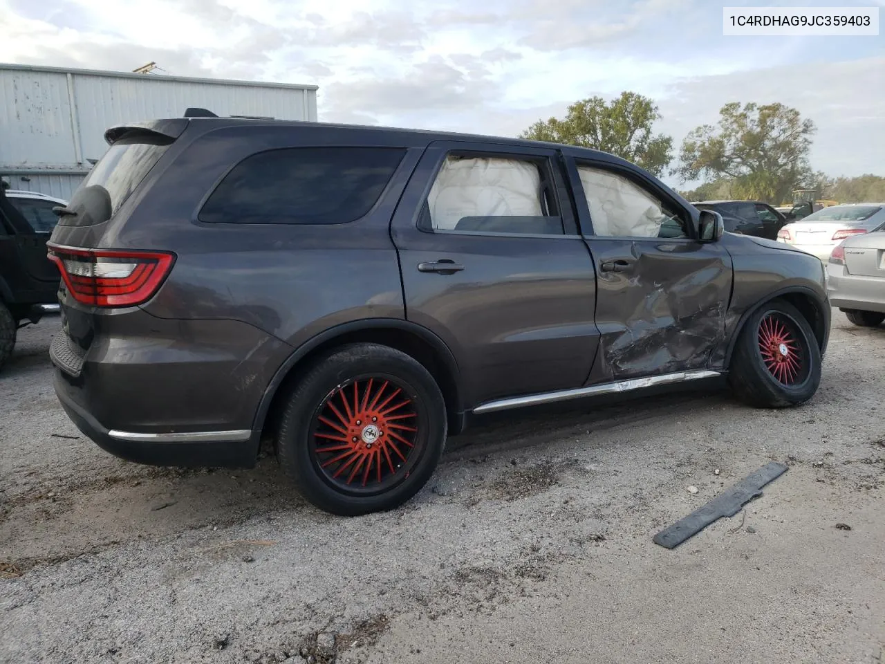 2018 Dodge Durango Sxt VIN: 1C4RDHAG9JC359403 Lot: 76304984