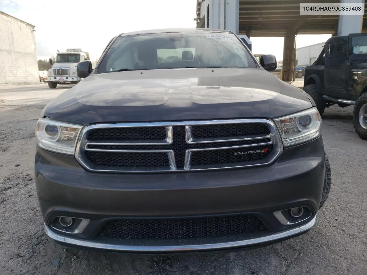 2018 Dodge Durango Sxt VIN: 1C4RDHAG9JC359403 Lot: 76304984