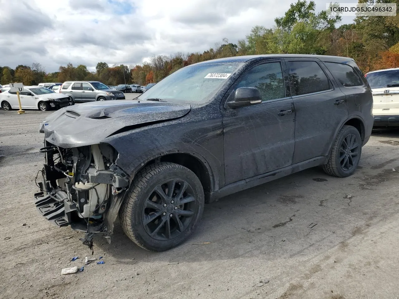 2018 Dodge Durango Gt VIN: 1C4RDJDG5JC496342 Lot: 76372304